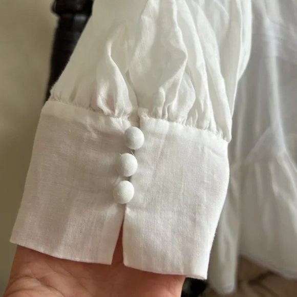 Sandro Belem Ruffle & Braid-Trim Short Dress - Picture 9 of 10